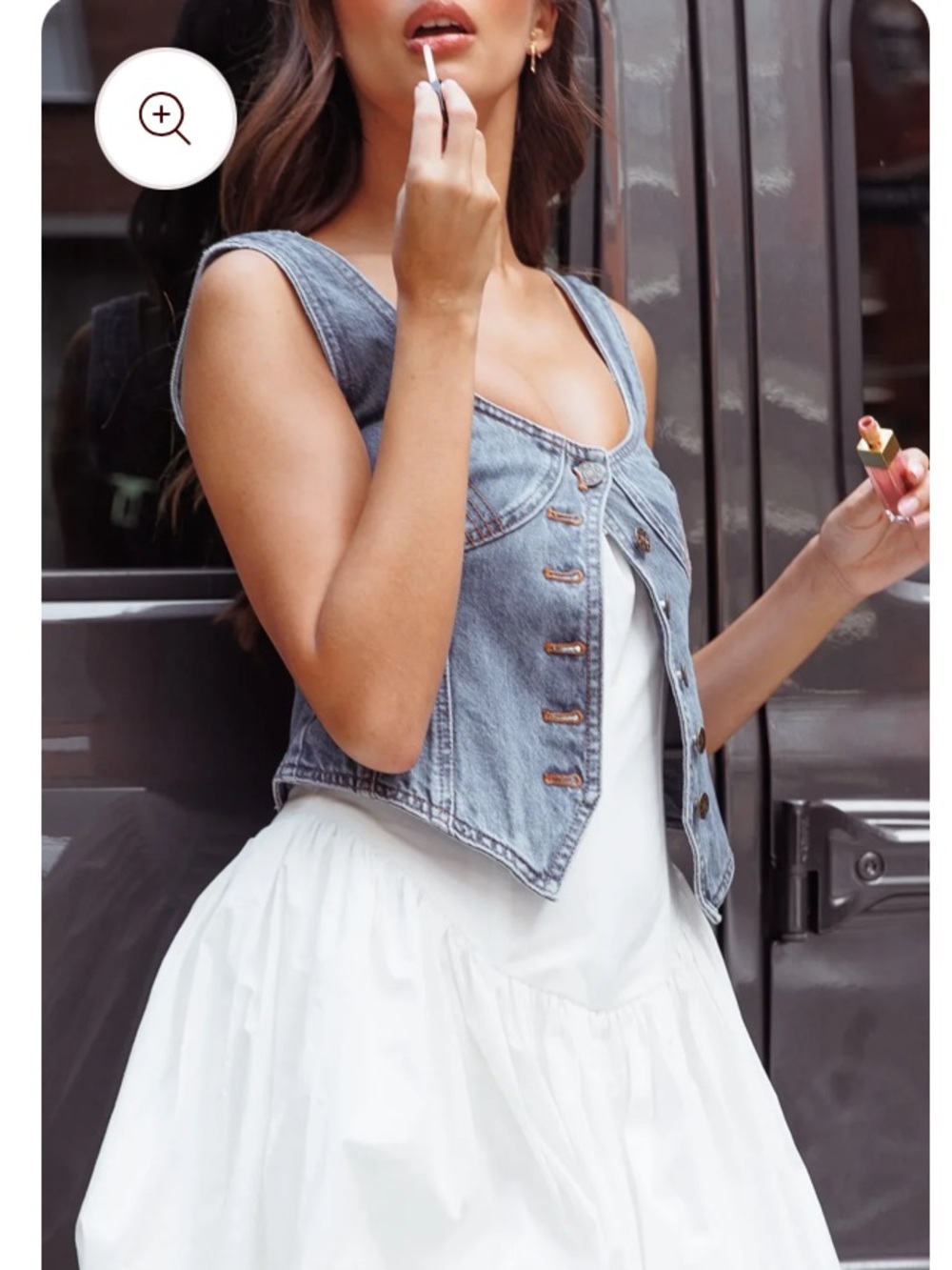 Lioness Women's Blue Denim corset - Picture 2 of 11
